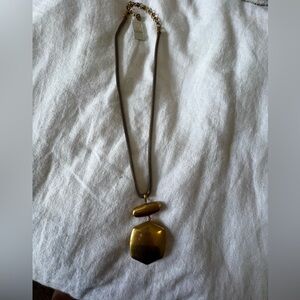 Kendra Scott Gold-Tone Mesh Chain Necklace with Charm